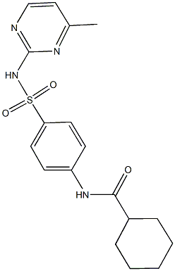 N-(4-{[(4-methyl-2-pyrimidinyl)amino]sulfonyl}phenyl)cyclohexanecarboxamide Structure