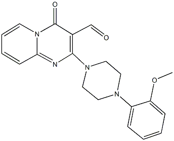 2-[4-(2-methoxyphenyl)-1-piperazinyl]-4-oxo-4H-pyrido[1,2-a]pyrimidine-3-carbaldehyde,,结构式