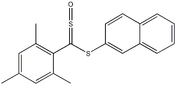 2-{[mesityl(sulfinyl)methyl]sulfanyl}naphthalene Structure