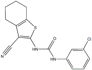  N-(3-chlorophenyl)-N'-(3-cyano-4,5,6,7-tetrahydro-1-benzothien-2-yl)urea