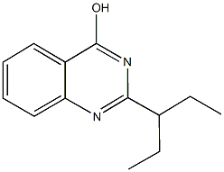 2-(1-ethylpropyl)-4-quinazolinol Struktur