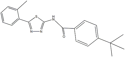 4-tert-butyl-N-[5-(2-methylphenyl)-1,3,4-thiadiazol-2-yl]benzamide|