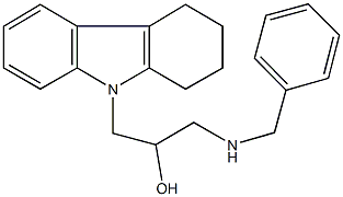 1-(benzylamino)-3-(1,2,3,4-tetrahydro-9H-carbazol-9-yl)-2-propanol Structure