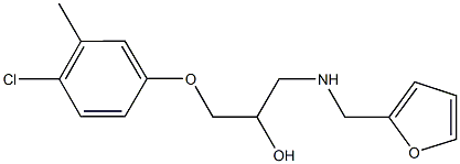 1-(4-chloro-3-methylphenoxy)-3-[(2-furylmethyl)amino]-2-propanol|
