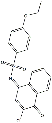 N-(3-chloro-4-oxo-1(4H)-naphthalenylidene)-4-ethoxybenzenesulfonamide Structure