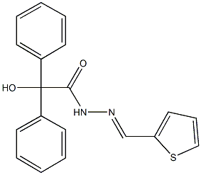 2-hydroxy-2,2-diphenyl-N'-(2-thienylmethylene)acetohydrazide|