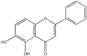 5,6-dihydroxy-2-phenyl-4H-chromen-4-one Structure