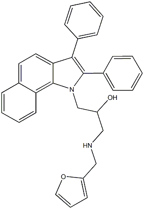 1-(2,3-diphenyl-1H-benzo[g]indol-1-yl)-3-[(2-furylmethyl)amino]-2-propanol