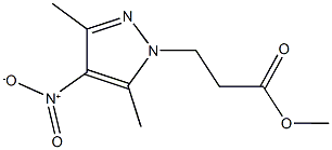 methyl 3-{4-nitro-3,5-dimethyl-1H-pyrazol-1-yl}propanoate,,结构式