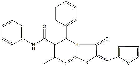 2-(2-furylmethylene)-7-methyl-3-oxo-N,5-diphenyl-2,3-dihydro-5H-[1,3]thiazolo[3,2-a]pyrimidine-6-carboxamide|