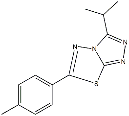 3-isopropyl-6-(4-methylphenyl)[1,2,4]triazolo[3,4-b][1,3,4]thiadiazole Structure