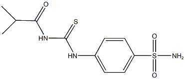 4-{[(isobutyrylamino)carbothioyl]amino}benzenesulfonamide Struktur