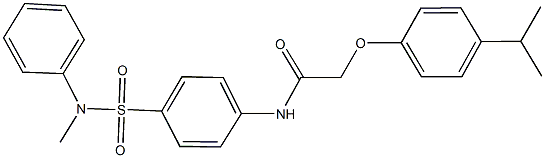 2-(4-isopropylphenoxy)-N-{4-[(methylanilino)sulfonyl]phenyl}acetamide 结构式