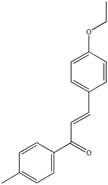 3-(4-ethoxyphenyl)-1-(4-methylphenyl)-2-propen-1-one Struktur