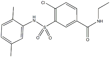 4-chloro-3-[(2,5-dimethylanilino)sulfonyl]-N-ethylbenzamide Structure