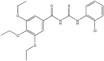 N-(2-chlorophenyl)-N'-(3,4,5-triethoxybenzoyl)thiourea