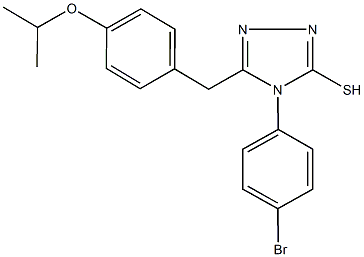 4-(4-bromophenyl)-5-(4-isopropoxybenzyl)-4H-1,2,4-triazole-3-thiol Struktur