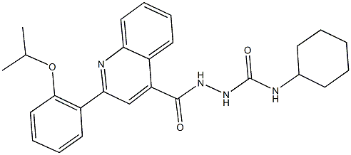 N-cyclohexyl-2-{[2-(2-isopropoxyphenyl)-4-quinolinyl]carbonyl}hydrazinecarboxamide