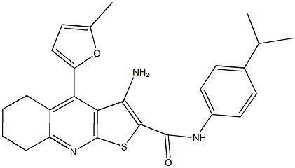  3-amino-N-(4-isopropylphenyl)-4-(5-methyl-2-furyl)-5,6,7,8-tetrahydrothieno[2,3-b]quinoline-2-carboxamide