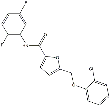  5-[(2-chlorophenoxy)methyl]-N-(2,5-difluorophenyl)-2-furamide