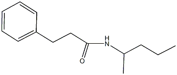 N-(1-methylbutyl)-3-phenylpropanamide,,结构式