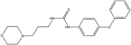 N-(3-morpholin-4-ylpropyl)-N'-(4-phenoxyphenyl)thiourea Struktur