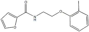 N-[2-(2-methylphenoxy)ethyl]-2-furamide,,结构式