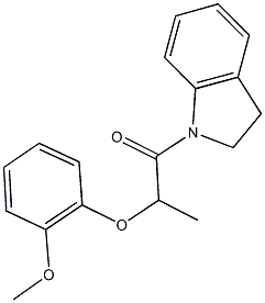  1-[2-(2-methoxyphenoxy)propanoyl]indoline