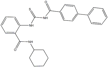  2-({[([1,1'-biphenyl]-4-ylcarbonyl)amino]carbothioyl}amino)-N-cyclohexylbenzamide