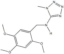 N-(1-methyl-1H-tetraazol-5-yl)-N-(2,4,5-trimethoxybenzyl)amine Structure