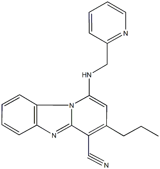 3-propyl-1-[(2-pyridinylmethyl)amino]pyrido[1,2-a]benzimidazole-4-carbonitrile