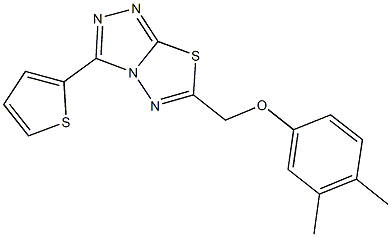 3,4-dimethylphenyl [3-(2-thienyl)[1,2,4]triazolo[3,4-b][1,3,4]thiadiazol-6-yl]methyl ether