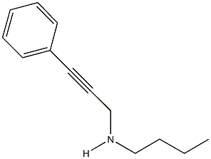 N-butyl-N-(3-phenyl-2-propynyl)amine Structure