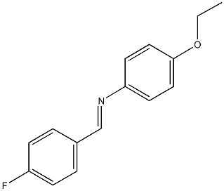 N-(4-ethoxyphenyl)-N-(4-fluorobenzylidene)amine Structure