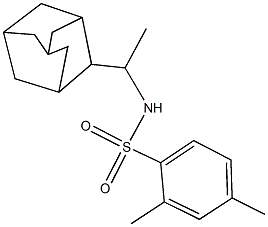 N-[1-(2-adamantyl)ethyl]-2,4-dimethylbenzenesulfonamide,,结构式