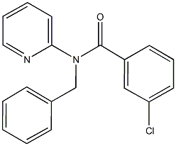  N-benzyl-3-chloro-N-(2-pyridinyl)benzamide