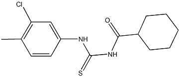 N-(3-chloro-4-methylphenyl)-N'-(cyclohexylcarbonyl)thiourea|