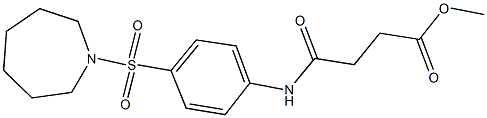 methyl 4-[4-(azepan-1-ylsulfonyl)anilino]-4-oxobutanoate Struktur