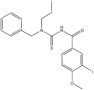 N-benzyl-N'-(3-iodo-4-methoxybenzoyl)-N-propylthiourea Structure