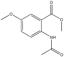 methyl 2-(acetylamino)-5-methoxybenzoate 化学構造式