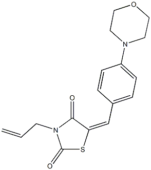 3-allyl-5-[4-(4-morpholinyl)benzylidene]-1,3-thiazolidine-2,4-dione Struktur