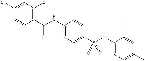 2,4-dichloro-N-{4-[(2,4-dimethylanilino)sulfonyl]phenyl}benzamide