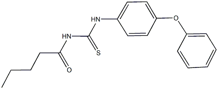 N-pentanoyl-N'-(4-phenoxyphenyl)thiourea 结构式