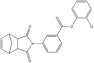  2-chlorophenyl 3-(3,5-dioxo-4-azatricyclo[5.2.1.0~2,6~]dec-8-en-4-yl)benzoate