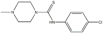 N-(4-chlorophenyl)-4-methyl-1-piperazinecarbothioamide Structure