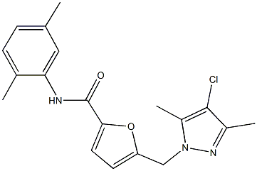 5-[(4-chloro-3,5-dimethyl-1H-pyrazol-1-yl)methyl]-N-(2,5-dimethylphenyl)-2-furamide