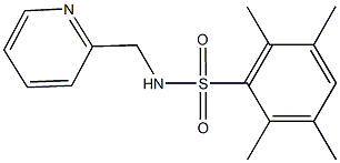 2,3,5,6-tetramethyl-N-(2-pyridinylmethyl)benzenesulfonamide Struktur