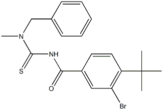 N-benzyl-N'-(3-bromo-4-tert-butylbenzoyl)-N-methylthiourea