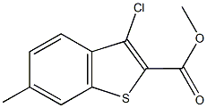 methyl 3-chloro-6-methyl-1-benzothiophene-2-carboxylate Struktur