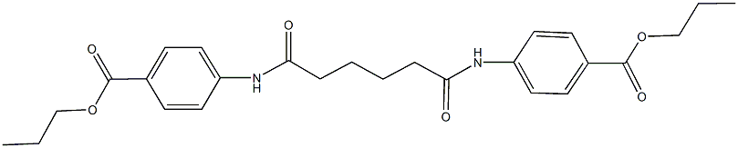 propyl 4-({6-oxo-6-[4-(propoxycarbonyl)anilino]hexanoyl}amino)benzoate